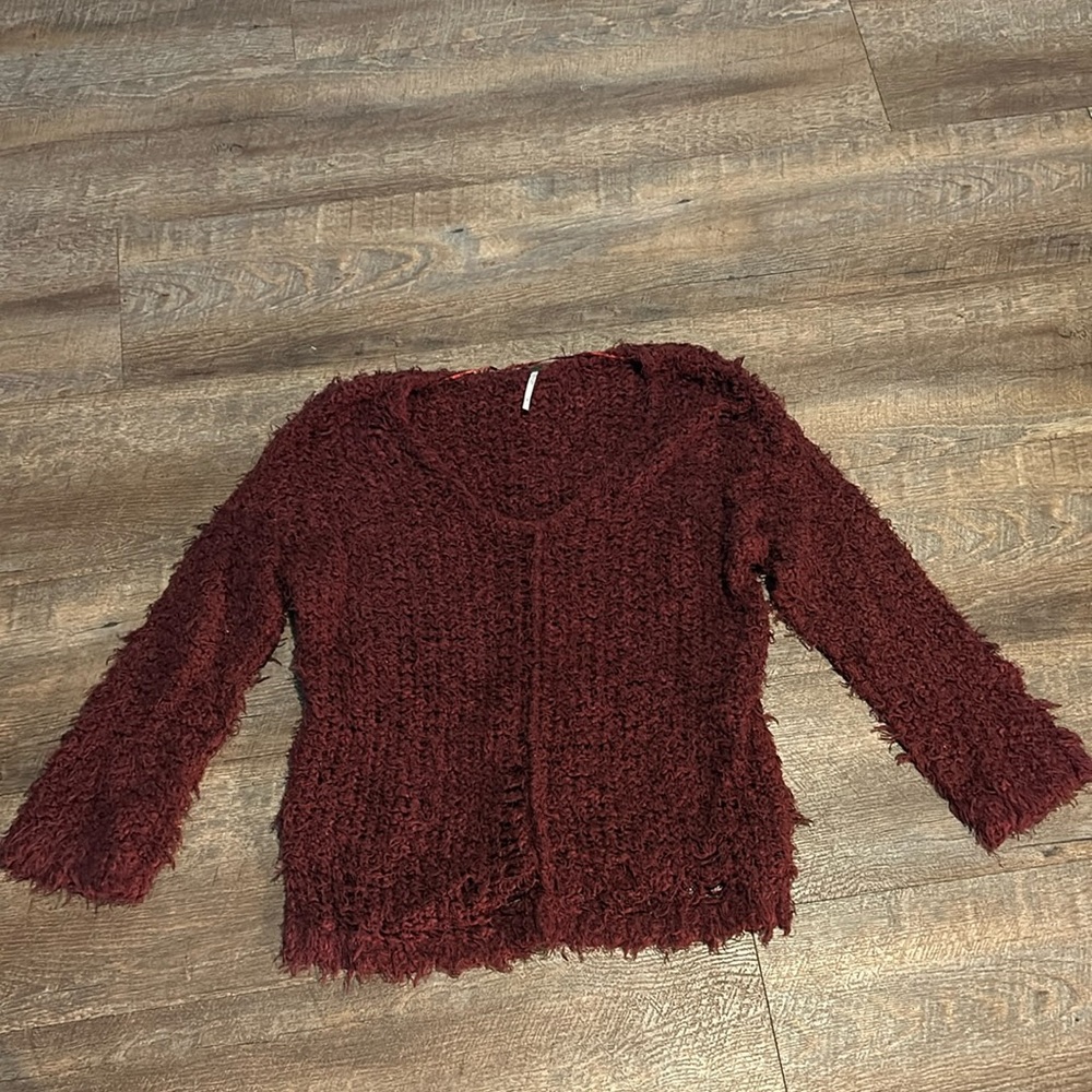 Burgundy Knit Sweater